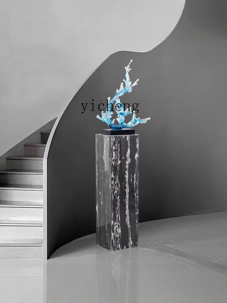 منصة حجرية مربعة بقاعدة رخامية - مراجعة Sofas وسعره