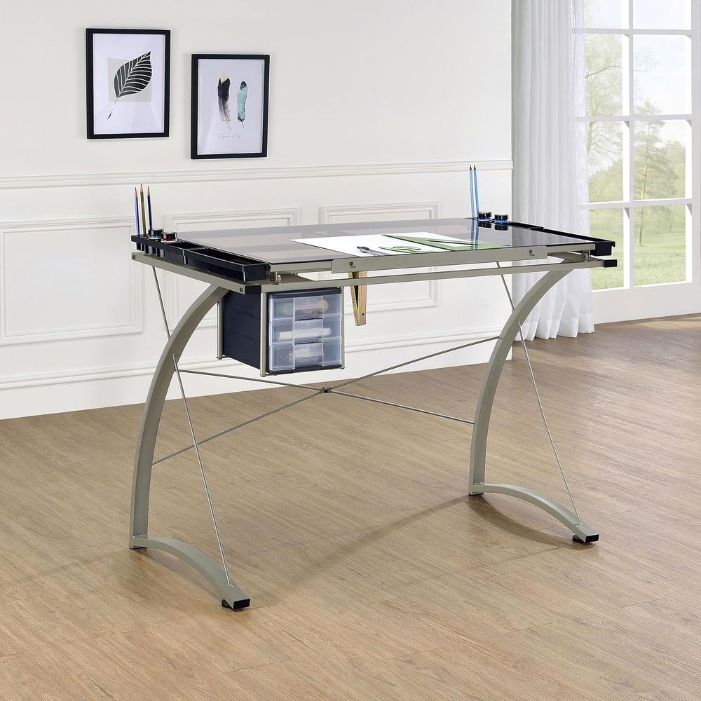 طاولة رسم معدنية وزجاجية مقاس  - مراجعة Tables وسعره