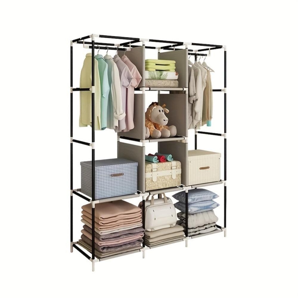 خزانة ملابس محمولة بطول 64 بوص - مراجعة Wardrobe Closet Portable Fabric Cover وسعره