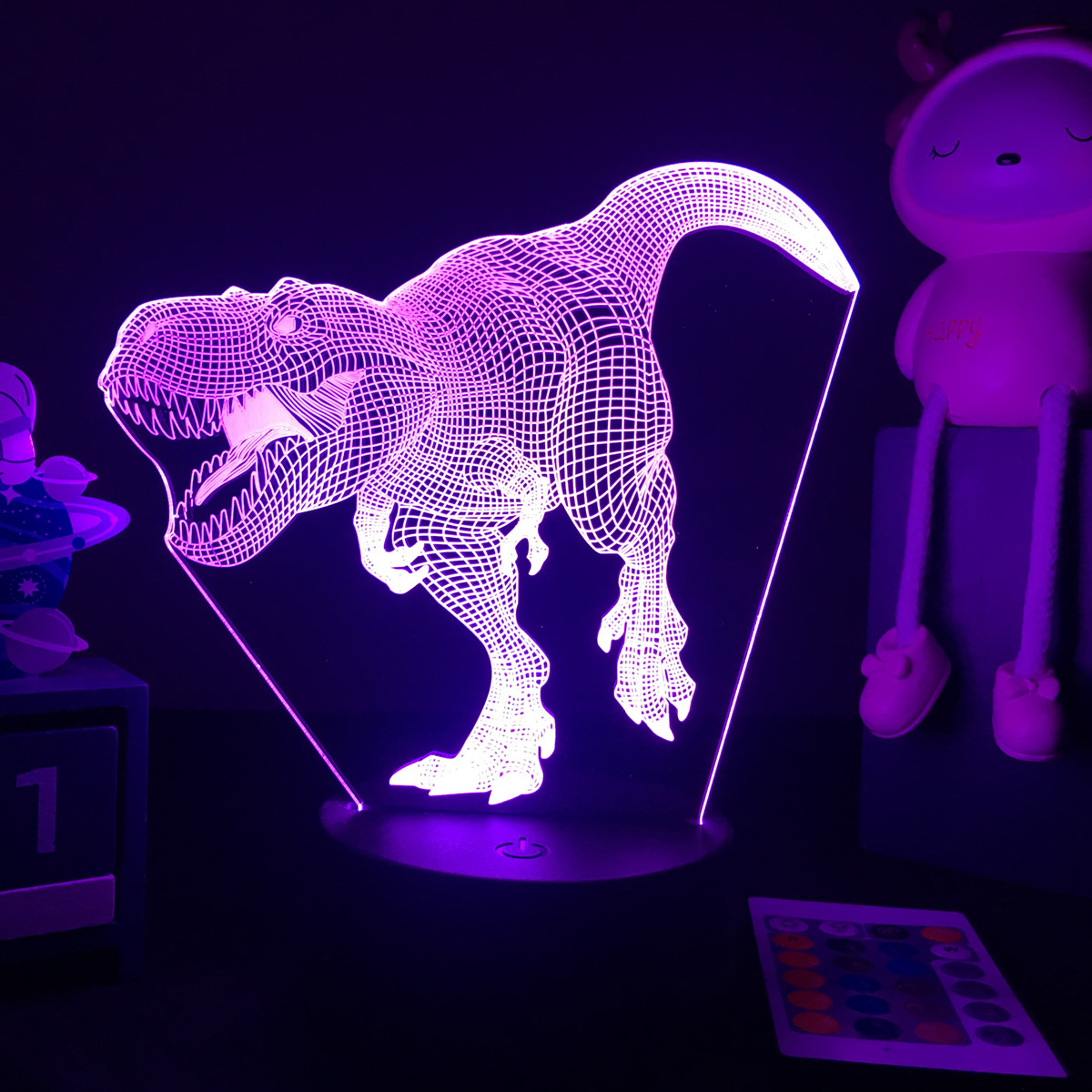 إضاءة ليلية ثلاثية الأبعاد لدي - مراجعة Floating Nightstand With Led Light وسعره