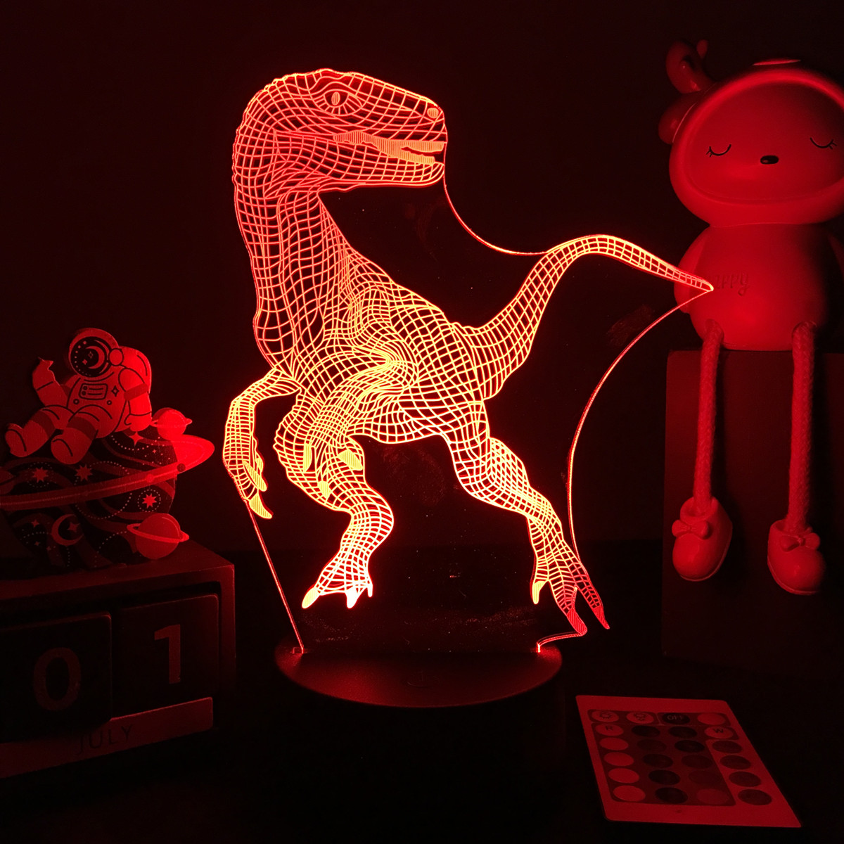 إضاءة ليلية ثلاثية الأبعاد لدي - مراجعة Floating Nightstand With Led Light وسعره