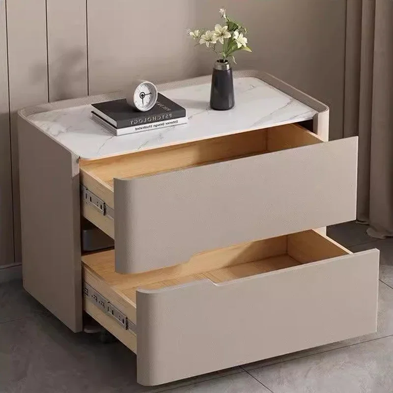 الشمال الحديثة طاولة ليلية تخز - مراجعة Solid Wood Nightstand 2 Drawers وسعره