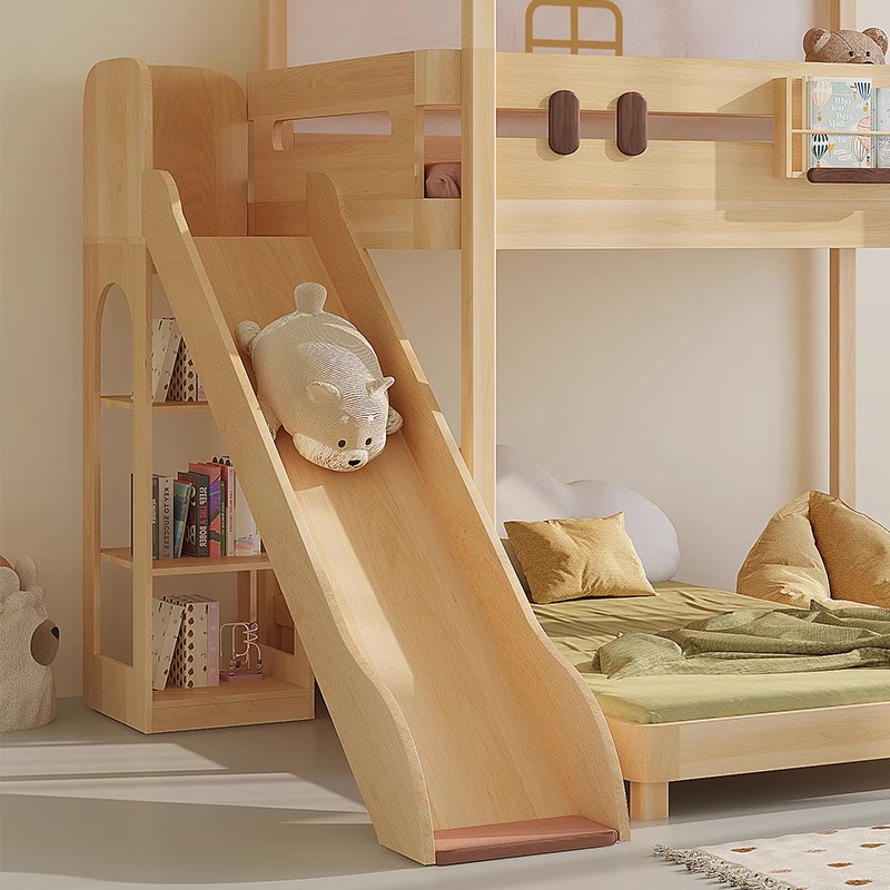سرير بطابقين منزلق بسعر واحد،  - مراجعة Bunk Bed With Stairs And Slide وسعره