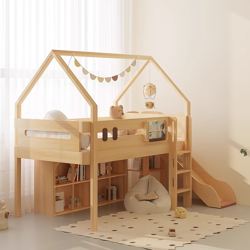 سرير بطابقين منزلق بسعر واحد،  - مراجعة Bunk Bed With Stairs And Slide وسعره