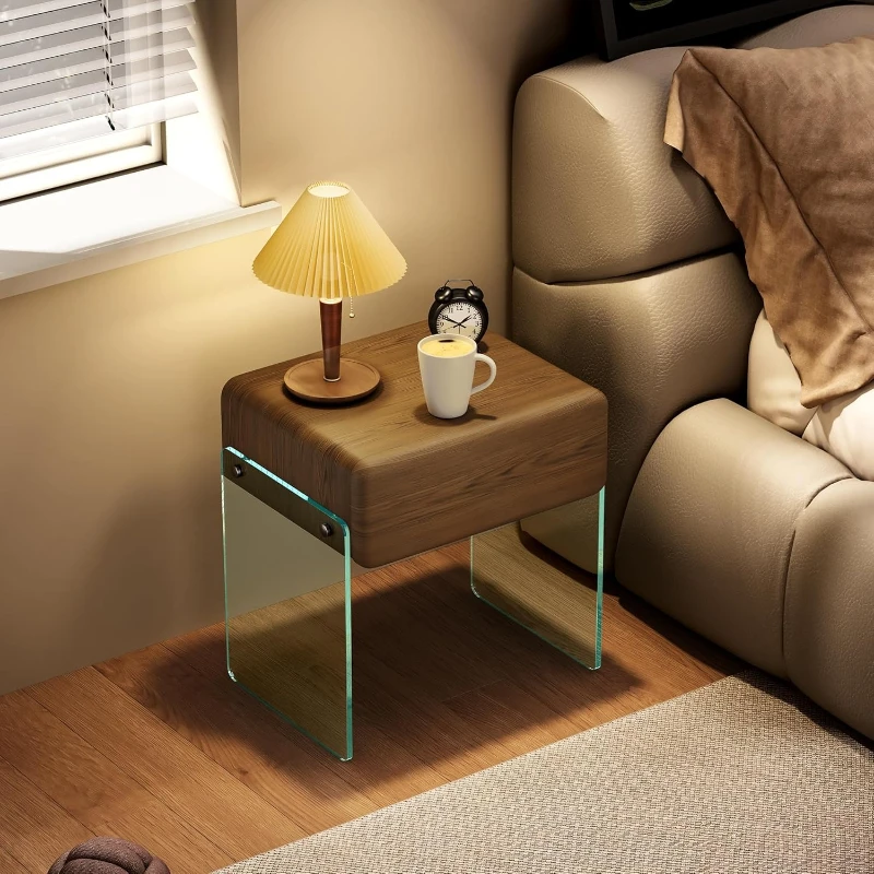 طاولة جانبية بجانب السرير مع د - مراجعة Solid Wood Nightstand 2 Drawers وسعره