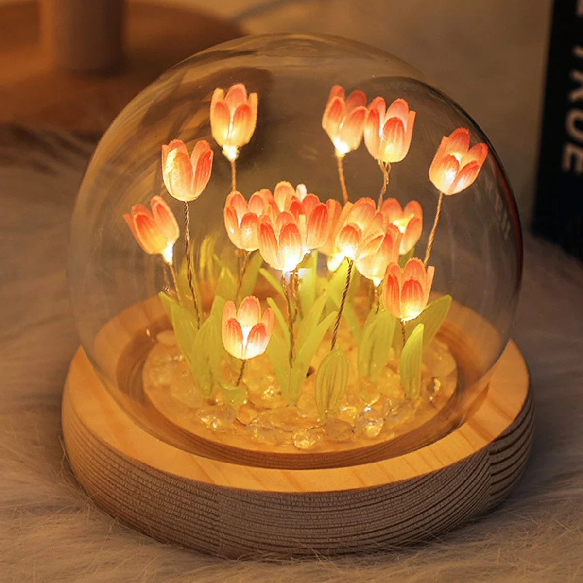 LED DIY اليدوية البسيطة توليب  - مراجعة Floating Nightstand With Led Light وسعره