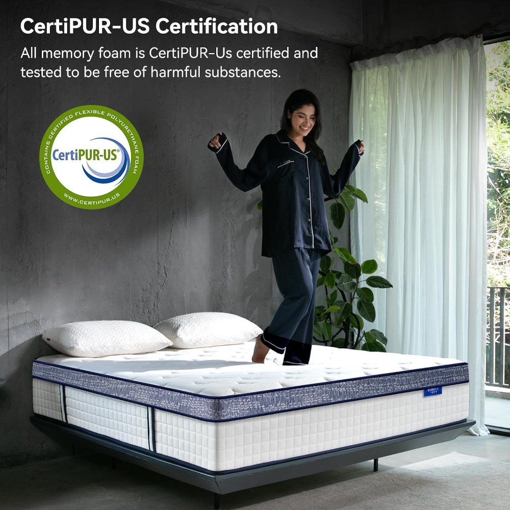 مرتبة كوين، مرتبة هايبرد مقاس  - مراجعة Memory Foam Mattress In A Box Queen وسعره