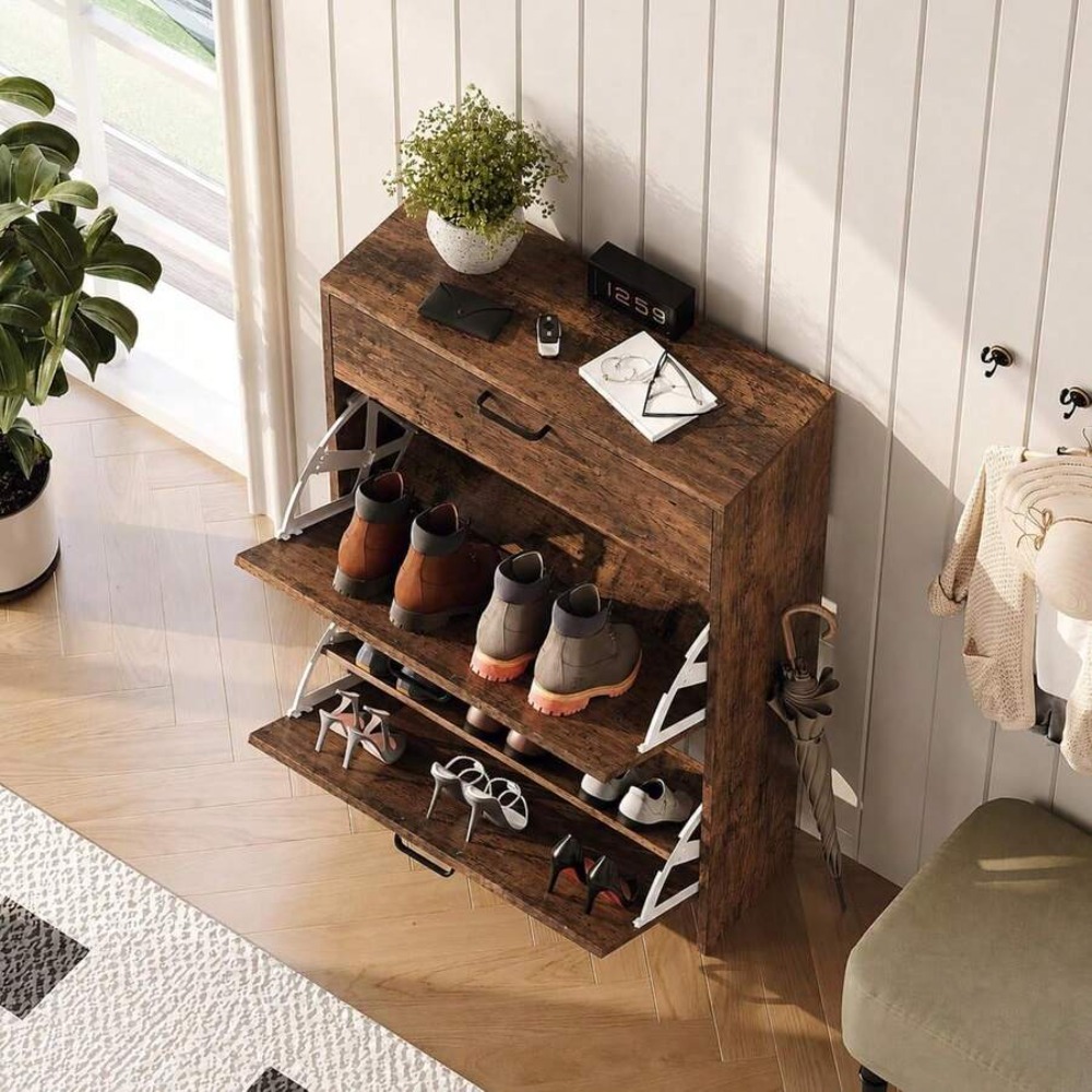 خزانة أحذية ضيقة للتخزين في ال - مراجعة Shoe Rack Cabinet Narrow Entryway وسعره