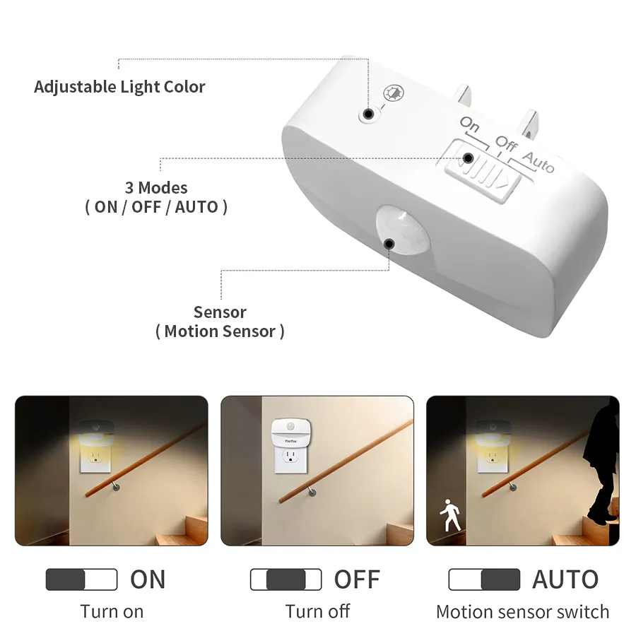 مصباح ليلي LED مع مستشعر حركة  - مراجعة Floating Nightstand With Led Light وسعره